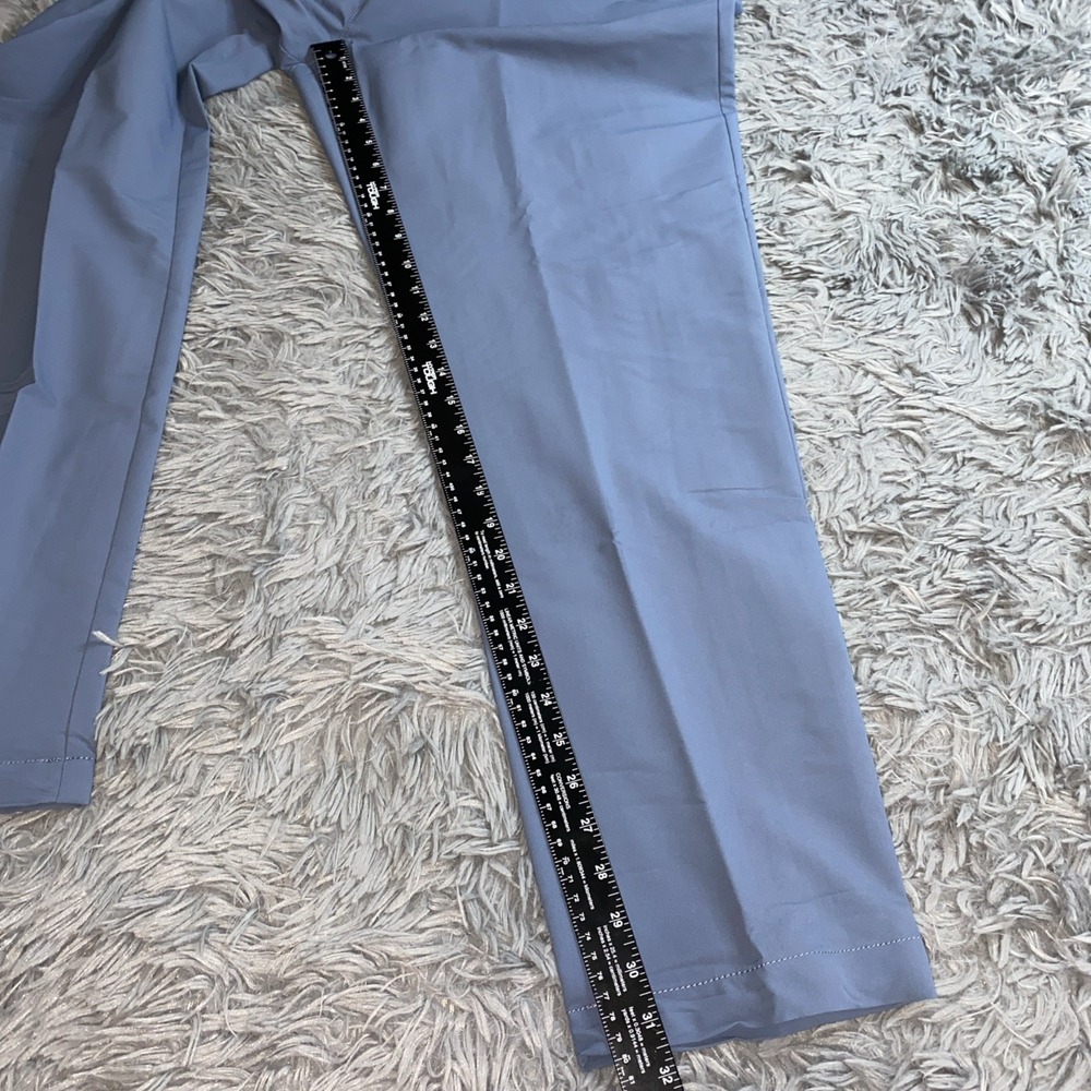 Banana Republic Men's 40x32 Flat Front Pant China Blue 100% Polyester - Picture 5 of 9